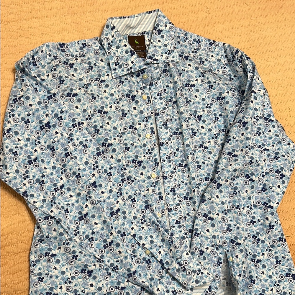 Men's Blue Floral Shirt